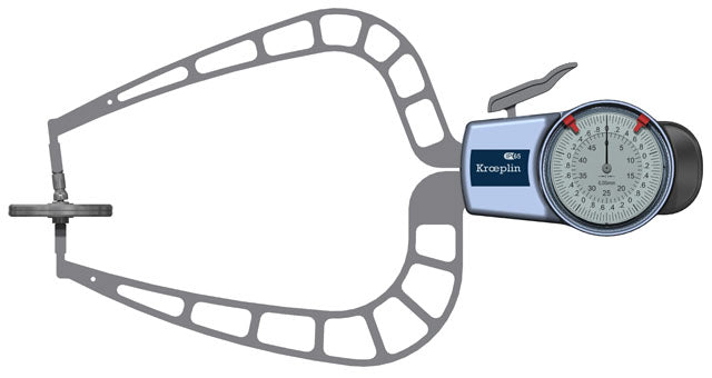 External Dial Caliper Gauge , 0,005mm D450T,  0-50mm