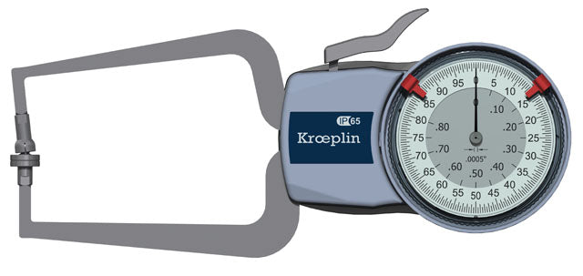 Kroeplin D720T External Dial Caliper 0-0.8″