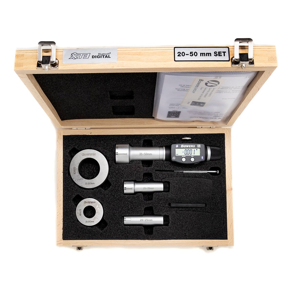 XT3 Digital Bore Gauge Set With Bluetooth  20-50mm SXTD5M-BT