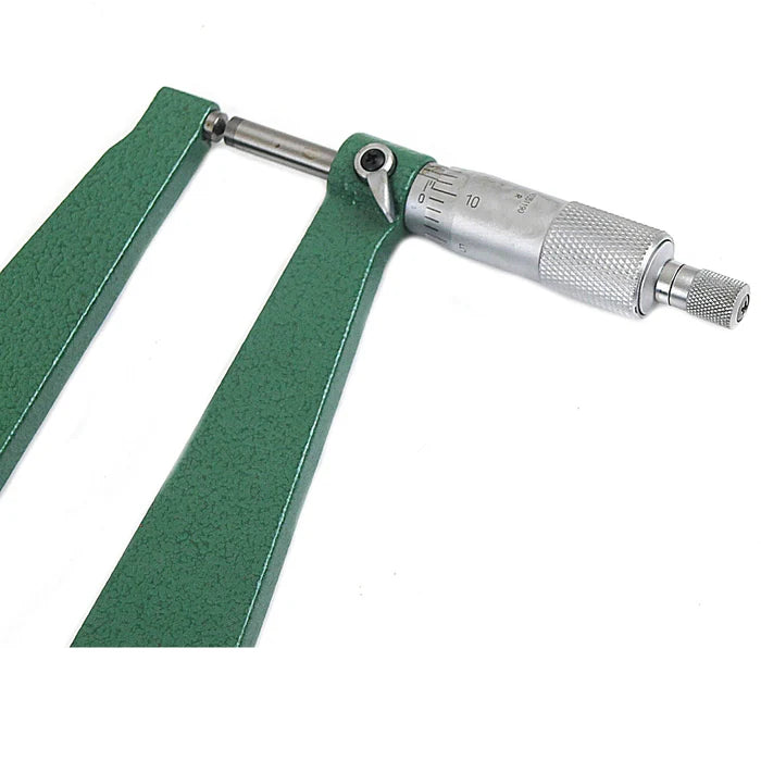 INSIZE 3239-14F Sheet Metal Micrometer, Type B, 0.001" Graduation, 0" - 1" Spherical Anvil Flat spindle, 12" Throat depth