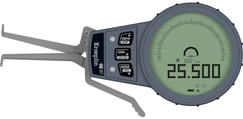 External Digital  groove Caliper Gauge G010 range 10-25mm/.4-1"