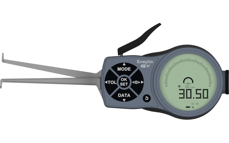 Mitutoyo Internal Digital Caliper Gauge L210, 10-30mm/.4-1.2"