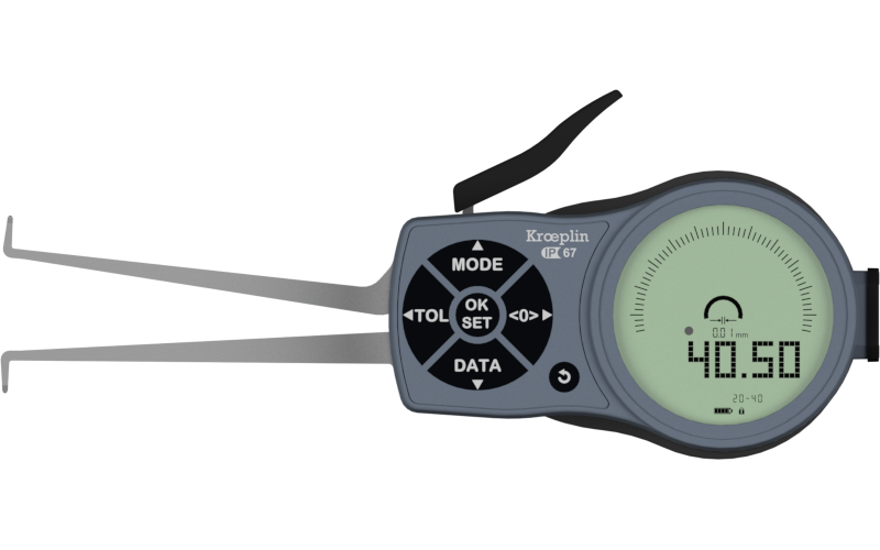 Mitutoyo Internal Digital Caliper Gauge L220, 20-40mm/.8-1.6"