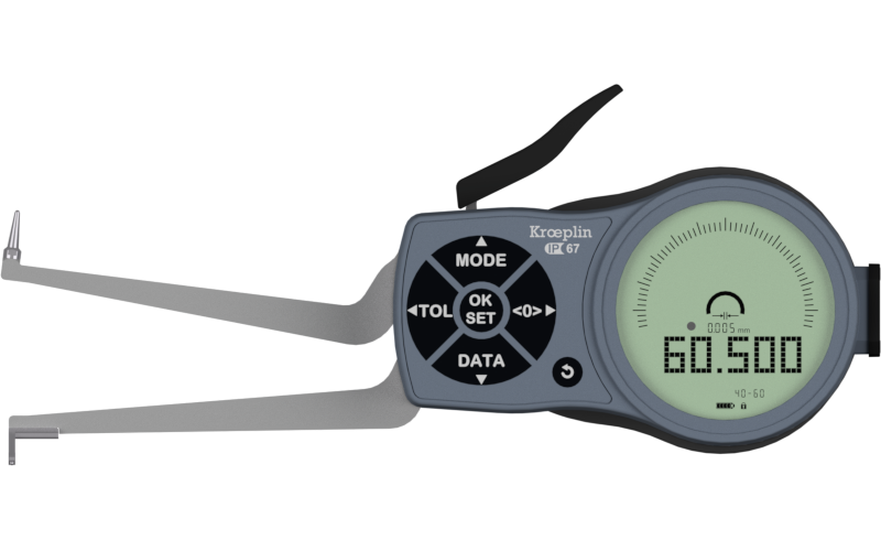 Digital Internal 3-Point Caliper Gauge 40-60mm, 0.001mm, L240P3