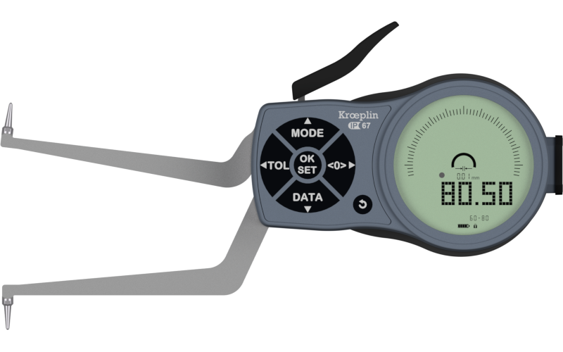 Mitutoyo Internal Digital Caliper Gauge L260, 60-80mm/2.4-3.2"