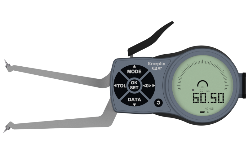 L2G40 electronic internal measuring gauge  Measuring range Meb: 40-60mm Numerical interval Zw: 0,001 / 0,002 / 0,005 / 0,01 / 0,02 / 0,05mm Measuring depth L max.: 85 mm