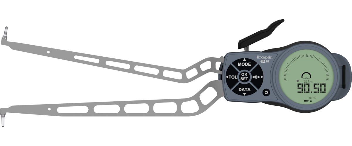 Kroeplin Internal Digital Caliper Gauge L415, 15-65mm/.6-2.6"