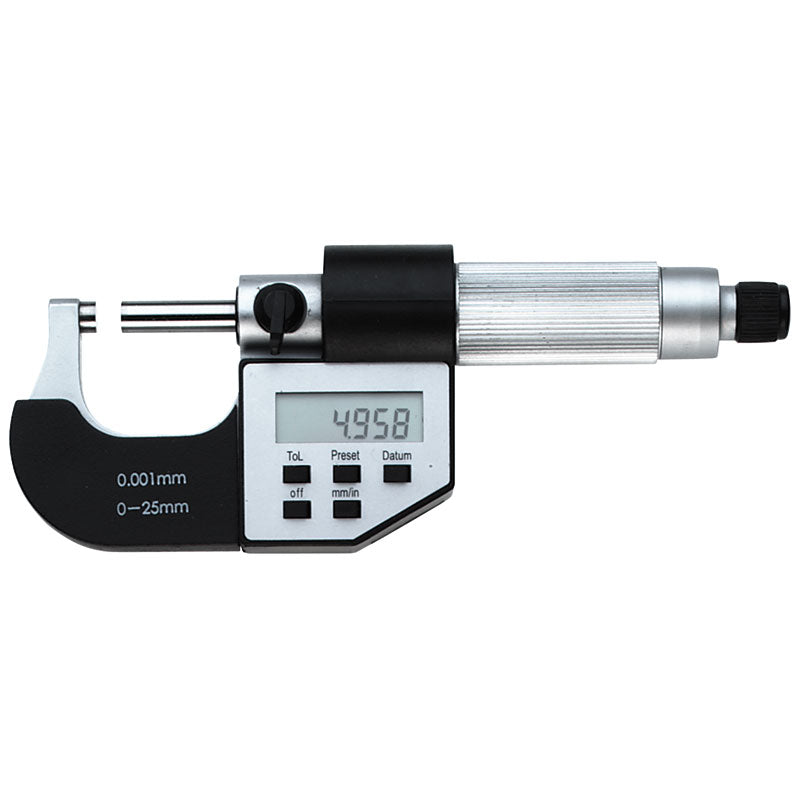 Inspec Digital Micrometer 131-01-040 Range 0-25mm/0-1" Resolution .00005"/.001mm