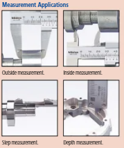 Vernier Caliper,Carbide Jaw Outs. 0-200mm, 0,05mm, Metric 530-321