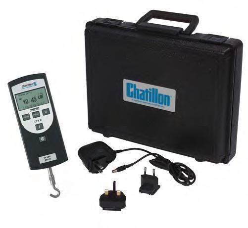 Chatillon Digital Force Gauge DFX2-010,  Ozs 160 x 0.2, Grams 5000 x 5, Lbs 10 x 0.01, Kgf 5 x 0.005, Newtons 50 x 0.05