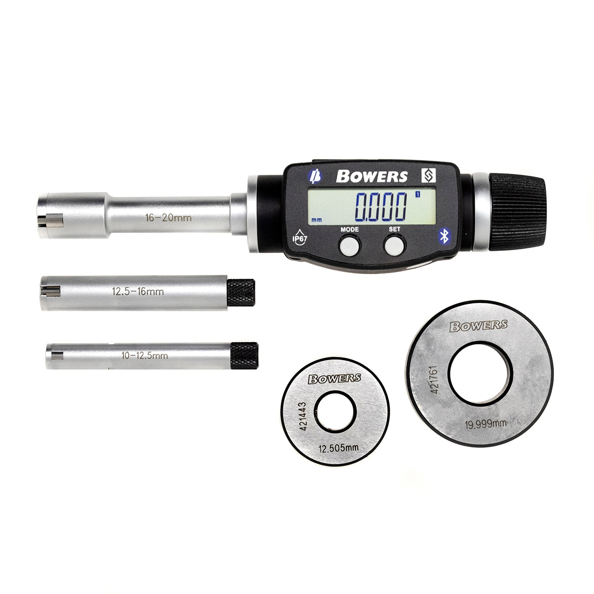 XT3 Digital Bore Gauge Set With Bluetooth  10-20mm/3/8-3/4" SXTD4M-BT