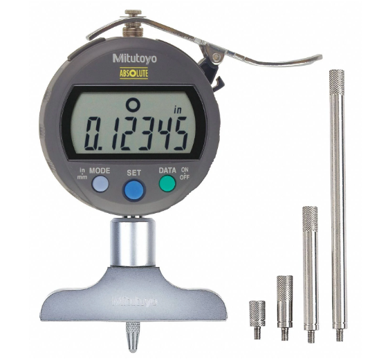 Digital Depth Gauge 0-8", 0,00002", 63,5mm Base 547-257S