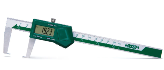 INSIZE 1187-150 ELECTRONIC OUTSIDE GROOVE CALIPER RANGE 0-6"/0-150mm, DEPTH 40mm/1.6"