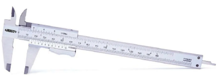 Insize 1223-200 vernier caliper, Range 0-8"/0-200mm Graduation 0.05mm/1/128" Item number 1223-150