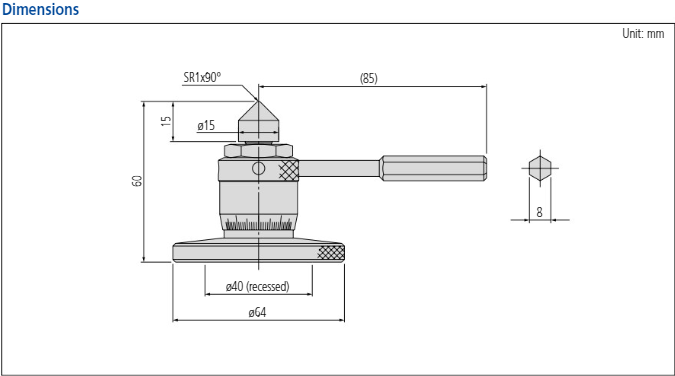 Micro Jack Micrometer Head 7850