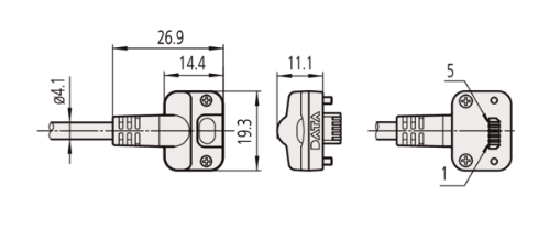 Digimatic Cable with Data Button IP Type 05CZA663