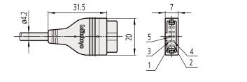 Digimatic Cable, Flat 10-Pin Type 965014