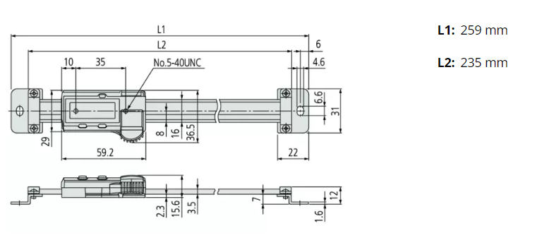 ABS Digimatic Scale Unit 150 mm 572-211-20