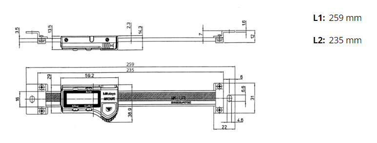 ABS Digimatic Scale Unit 150 mm 572-201-30