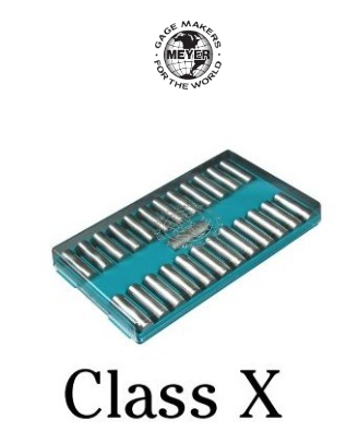 Meyer - MG6-25IP Plug Gauge Sets 0.6250” to 0.8750”   - Class "X" - 25 Piece - .0001" Increments - Plus tolerance, (Inch) .00004"