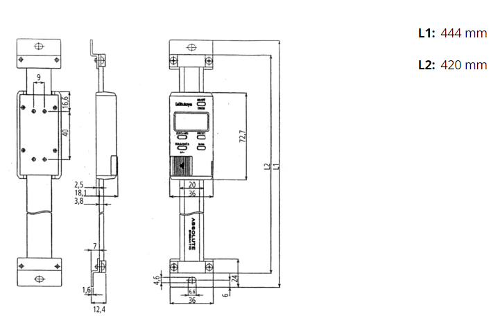 ABS Digimatic Scale Unit 300 mm 572-583-10