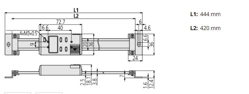 ABS Digimatic Scale Unit 300 mm 572-563