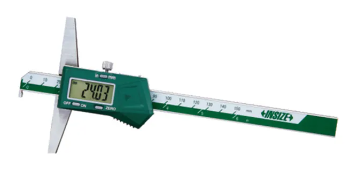 Insize 1142-150 Depth Gauge with Hook Output: SPC data output via USB interface Range: 0-150mm/0-6" Resolution: .01mm/.0005" Base Length: 100mm