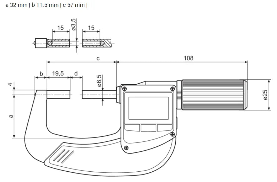 Mahr Digital Micrometer Micromar 40 EWRi-V 4157150