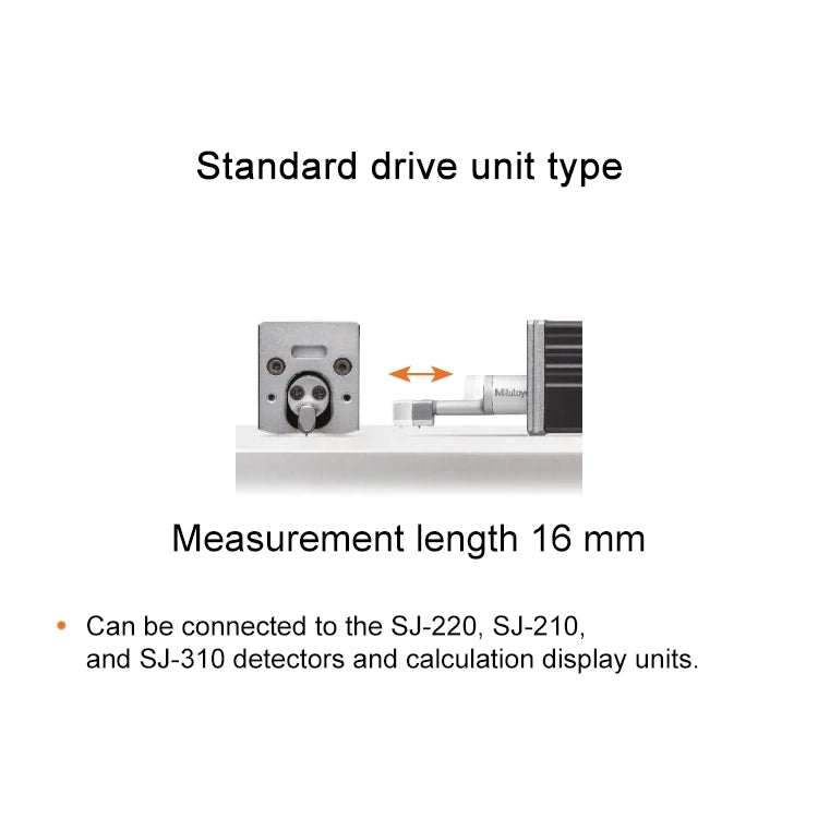 Mitutoyo 178-743-13 SJ-220R Portable Surface Roughness Tester, Retractable Drive Unit, Stylus Tip Angle 60°, Radius 2μm, Imperial / Metric, Measuring Range 17.5mm