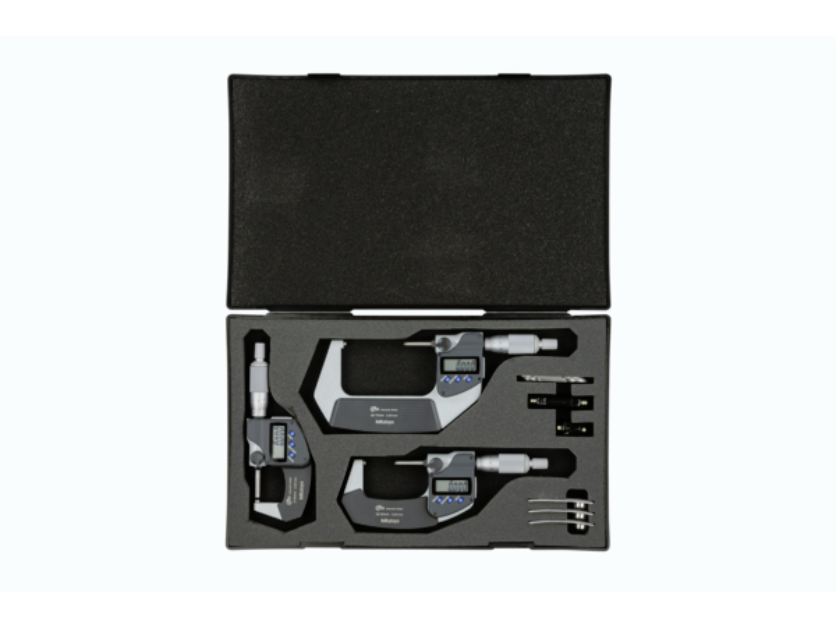 Metric Digimatic Micrometer Set 0-75mm, IP65, Ratchet Stop, With Output, 293-962-30