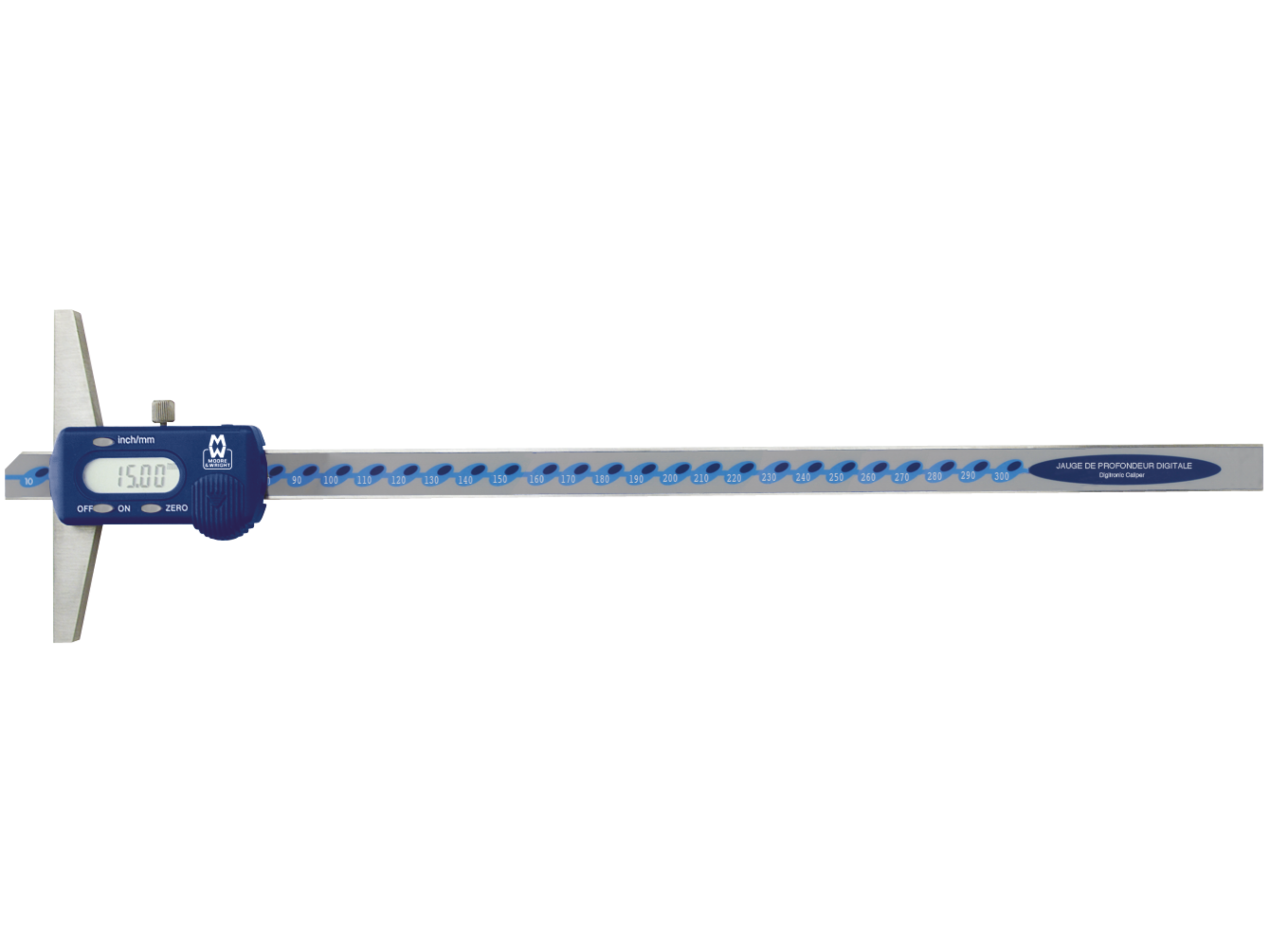 Moore & Wright Digital Depth Caliper 170-DB/DH Series Ground micro-lapped measuring surfaces