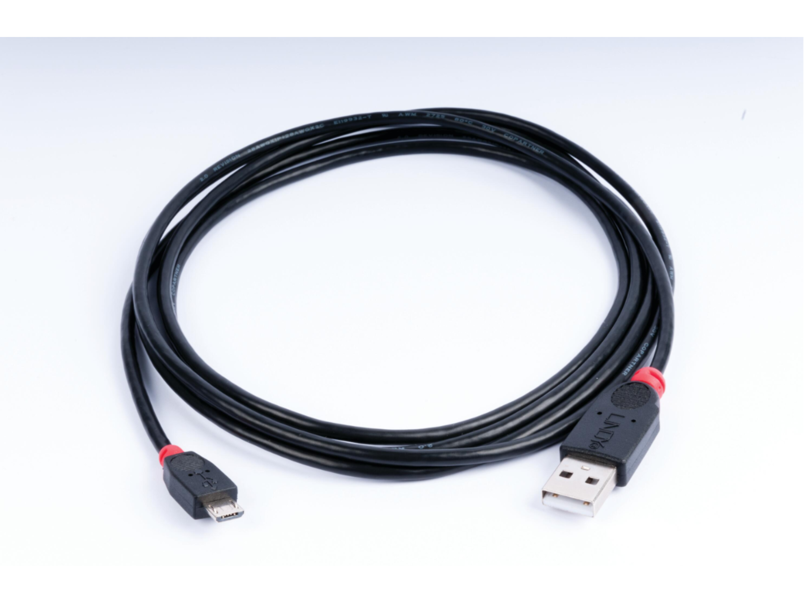 USB to micro-USB cable, 2 m for connection of RUGOSURF 20 to PC