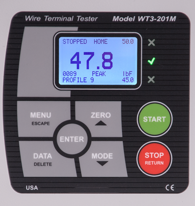 Wire Pull Testers Model WT3-201M Save Multiple Profiles Option WF010