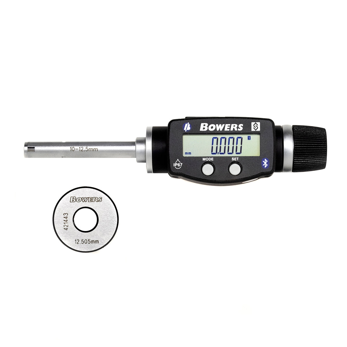 Bowers XT Digital Micrometer With Bluetooth 10-12.5mm XTD10M-BT