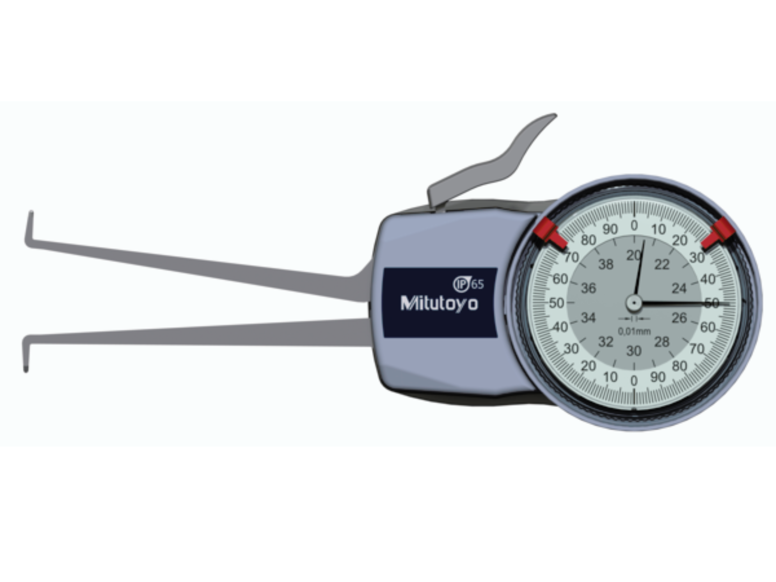 Metric Internal Dial Caliper Gauge 20-40mm, 0,01mm