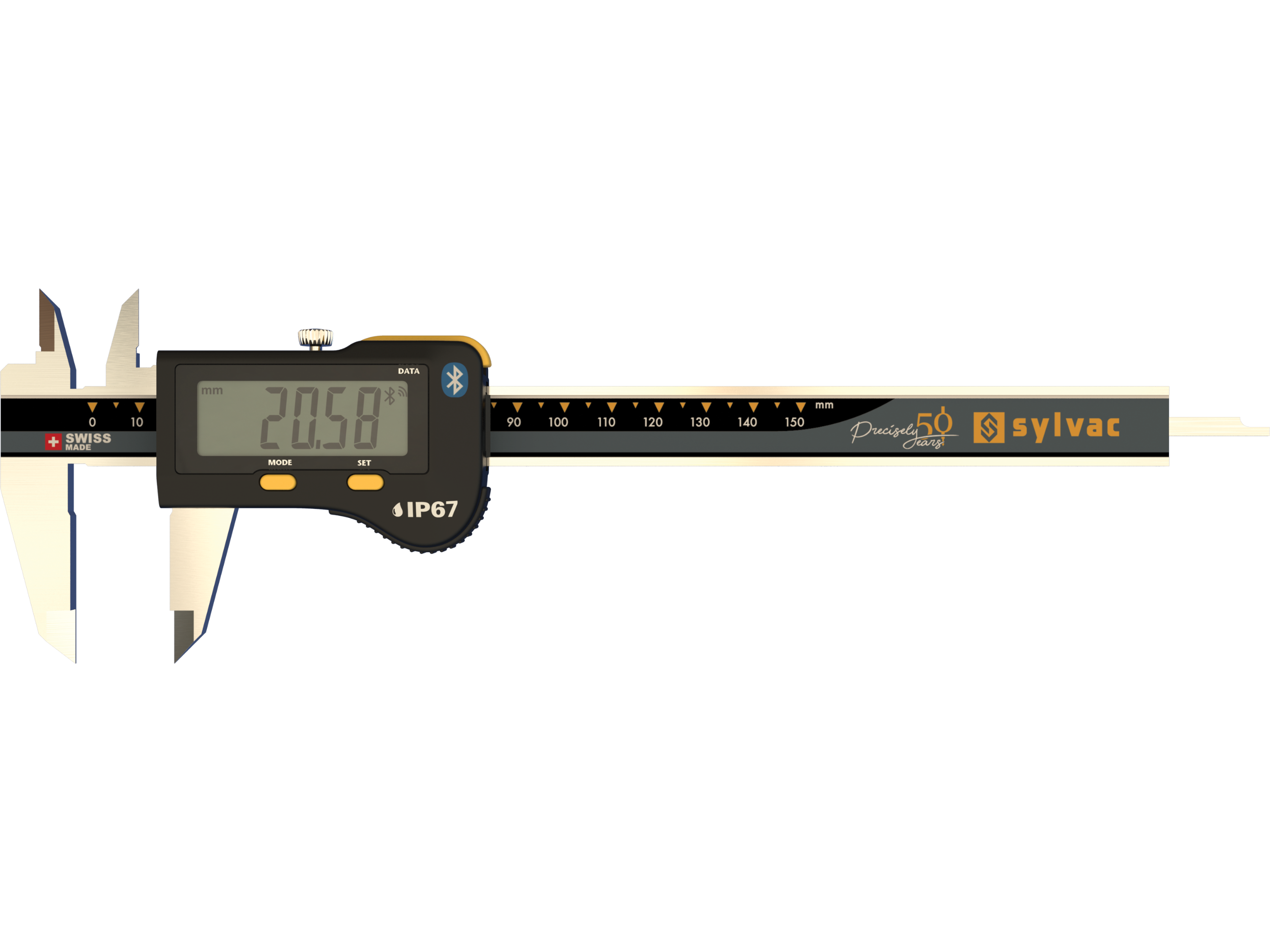 S_CAL Limited Edition Digital Calipers 0-150mm IP67 (Square Depth Rod) 30-810-1506/50