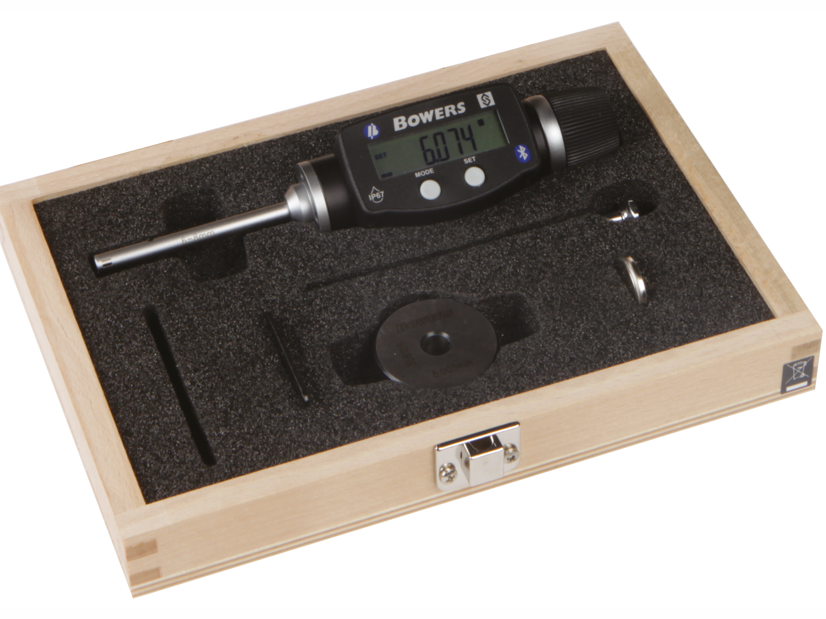 XT Digital Micrometer With Bluetooth 6-8mm XTD6M-BT