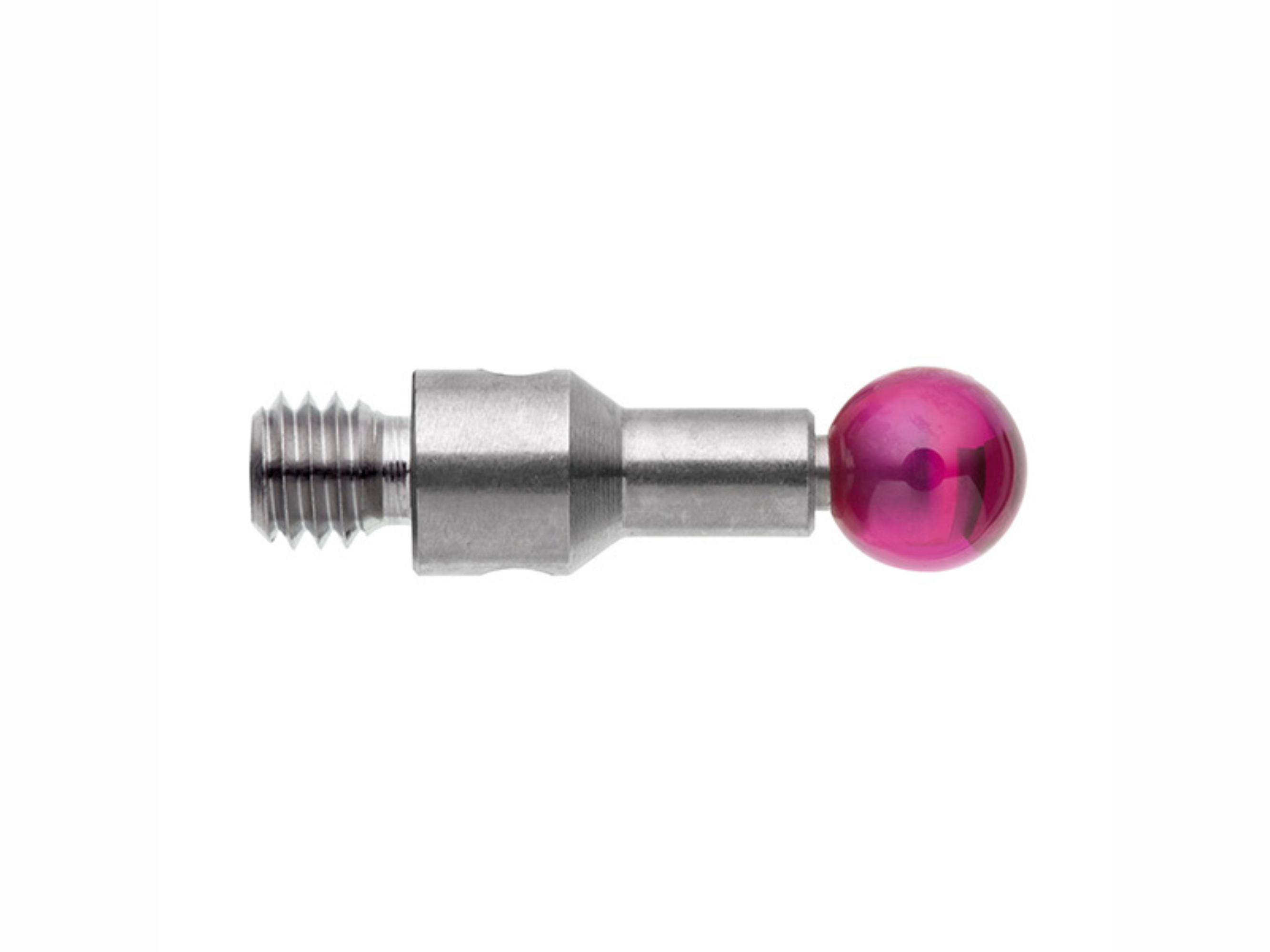 M3 Ø4 mm ruby ball, stainless steel stem, L 10 mm, EWL 7 mm A-5004-0423