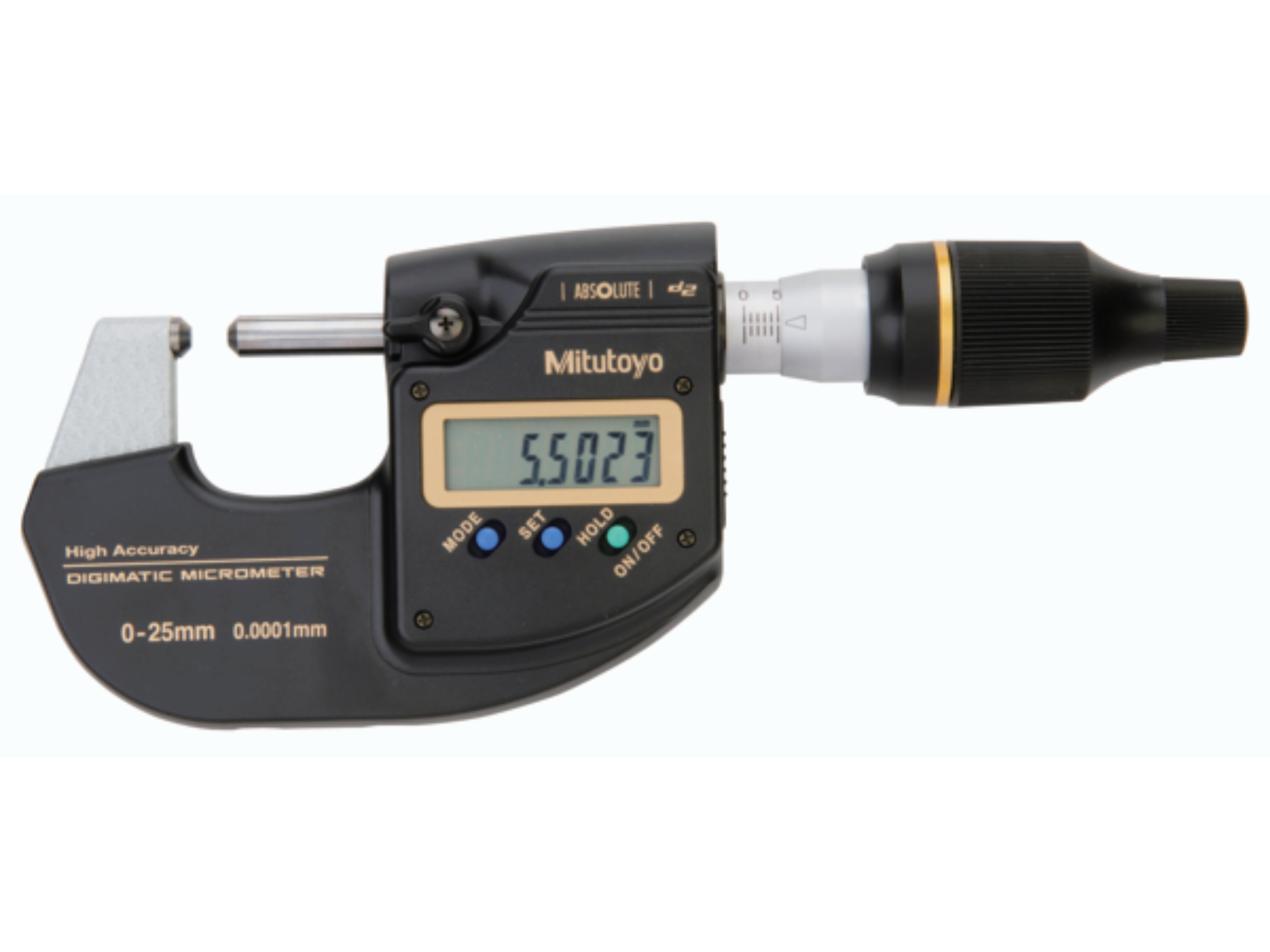 Digimatic 2 High Accuracy Digital Micrometer 0-25mm(0-1"), With Output, 293-130-10