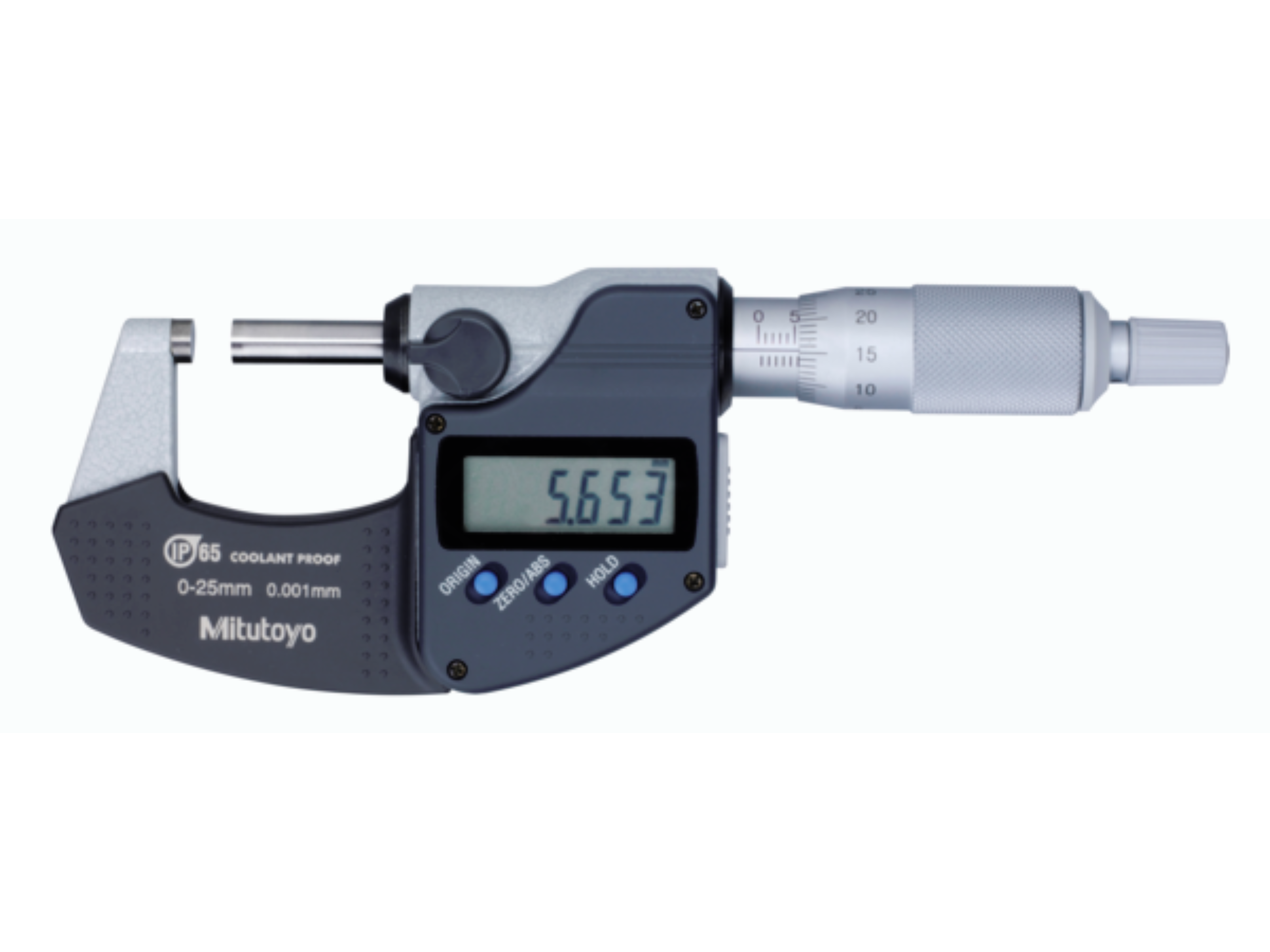 Metric Digimatic Micrometer 25-50mm, IP65, Ratchet Thimble, 293-245-30