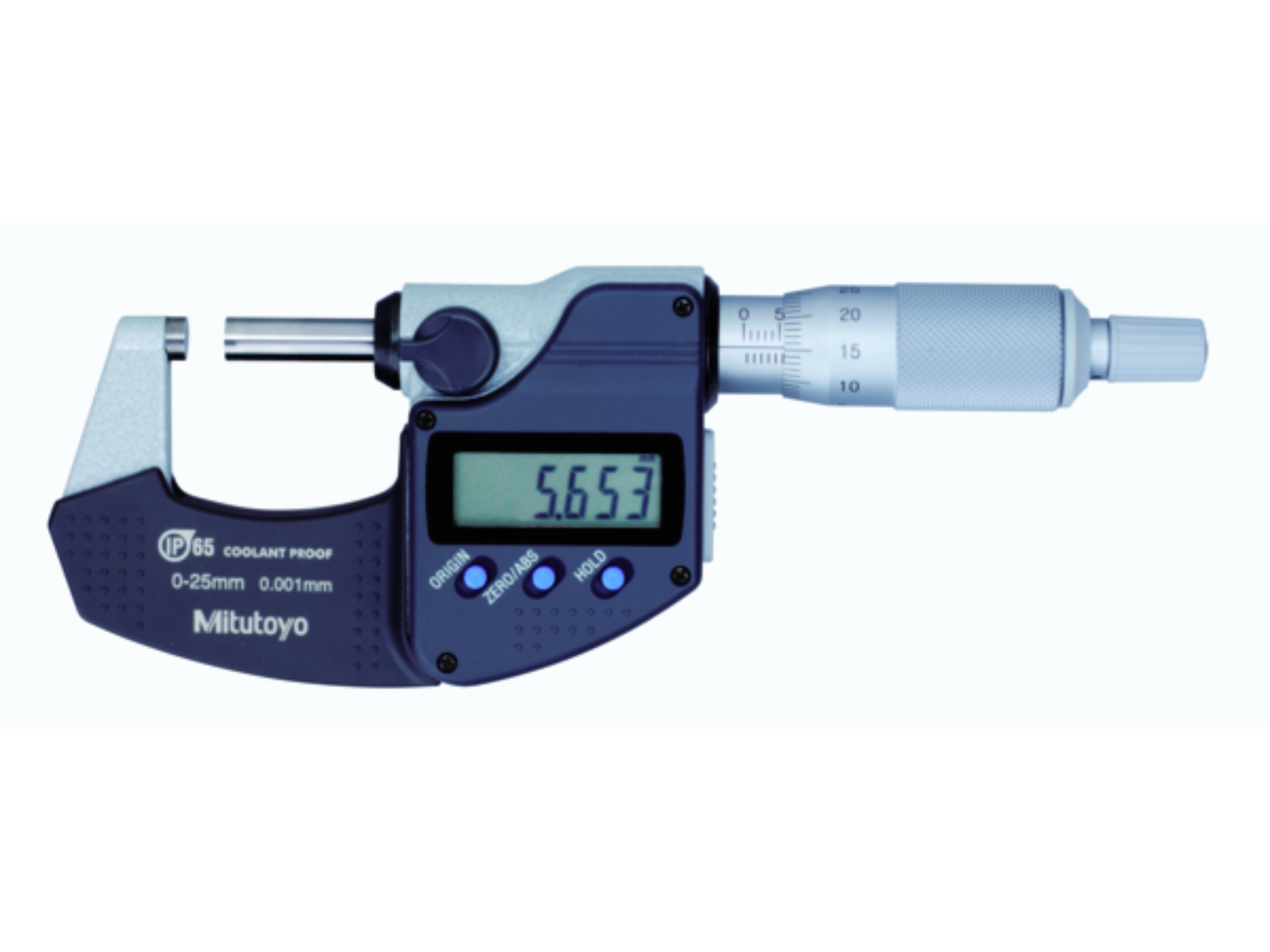 Metric Digimatic Micrometer 0-25mm, IP65, Ratchet Stop, With Output, 293-230-30