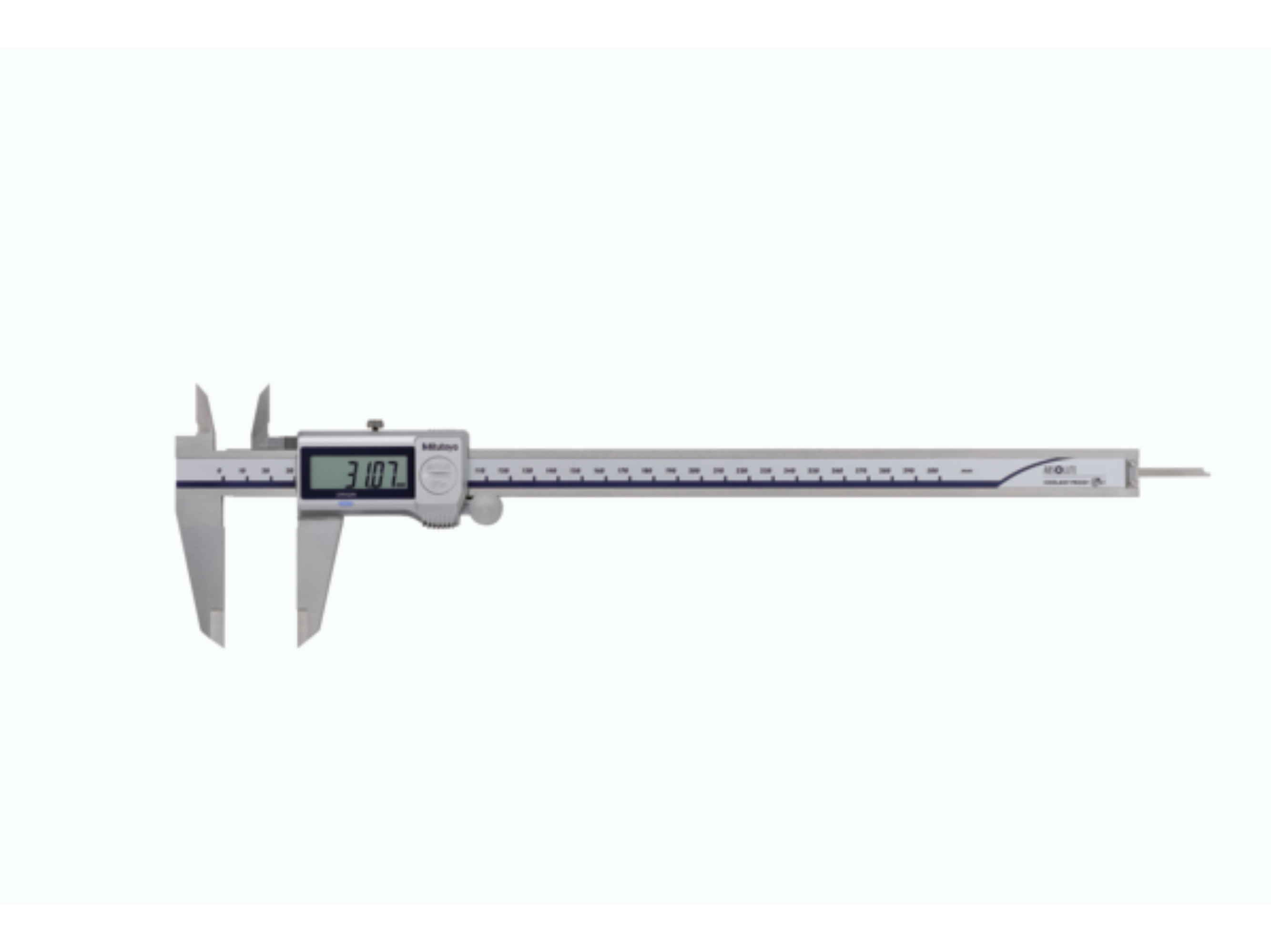 ABSOLUTE Coolant Proof Caliper 0-300mm IP67 (Square Depth Rod & Thumb Roller) 500-714-20