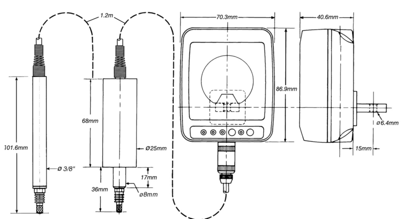 Millimess Maxµm III Art. no. 2033021 Millimess Display unit