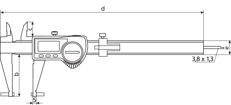 Mahr 4118807 Digital Universal Calipers 16EWR-V 8"/200mm IP67