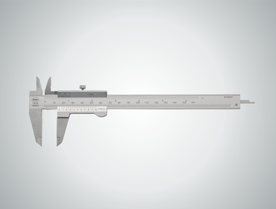 Mahr 4100500 Vernier Calipers 150mm (6") 0,05mm / 1 / 128". Locking Screw Below, 16N