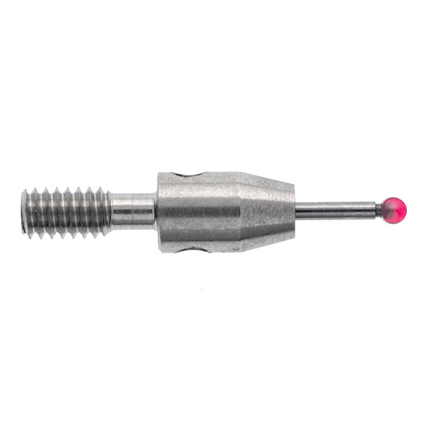 M2 Ø1 mm ruby ball star stylus centre, tungsten carbide stem, L 8.5 mm, EWL 3.5 mm A-5003-4789