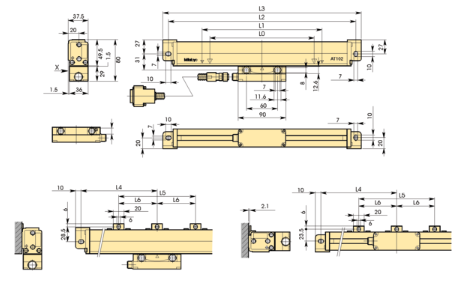 Linear Scale AT103 1700mm 539-134-30