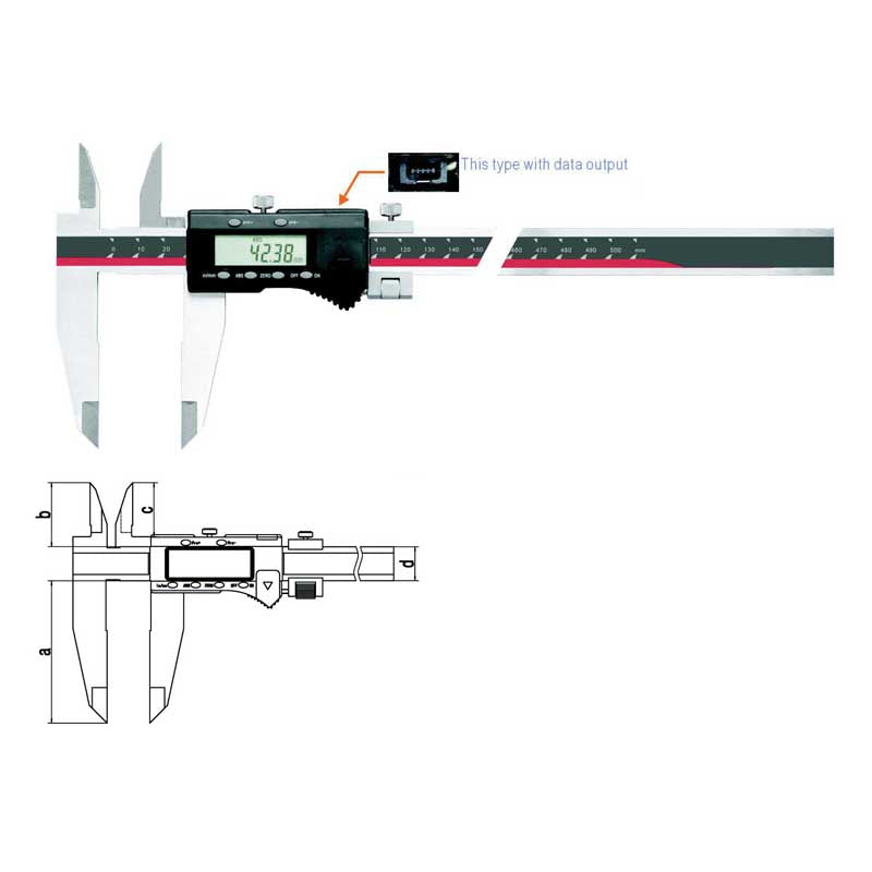 Inspec Digital Caliper 0- 400mm/0-16"  111-403