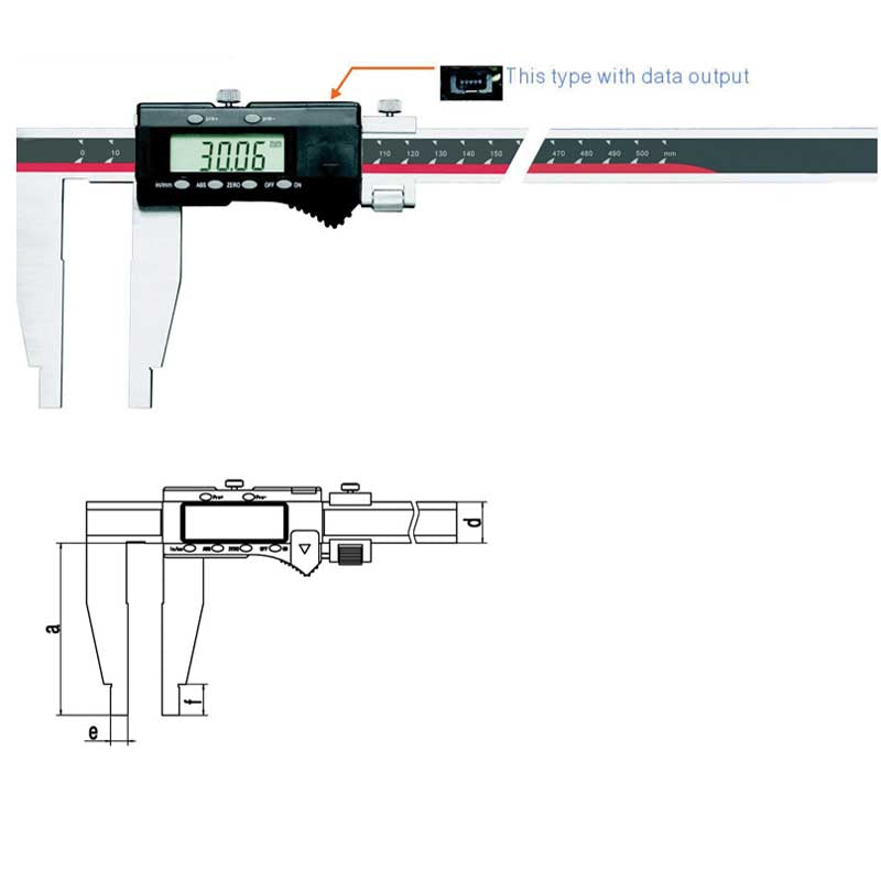 Inspec  0-300mm/0-12" Heavy Duty Digital Caliper 111-502