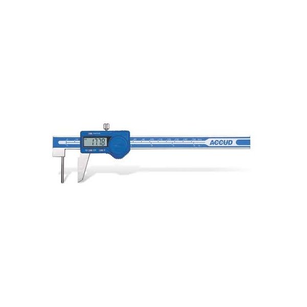 Accud 137-006-11 Tube Thickness Digital Calipers , Resolution 0.01/.0005″ Accuracy ±0.05mm, Data Output